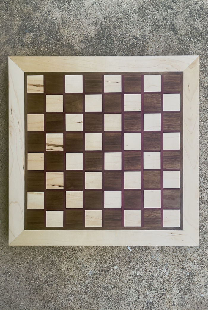 Walnut & Maple Chess Board