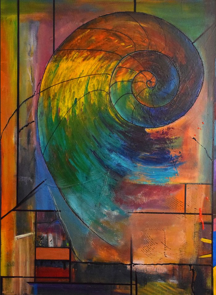 "Nautilus" Abstract Painting